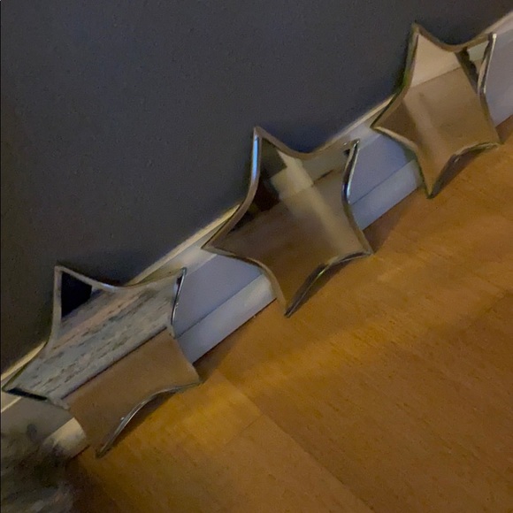 3 STARS. MIRRORED for candles, art. Add some Pop! - Picture 5 of 7
